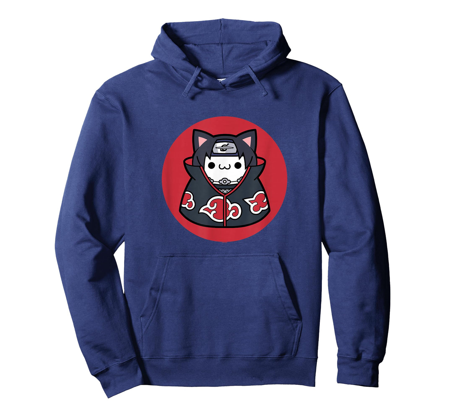 Nyaruto Cute Itachi Uchiha Cat Circle Big Chest Portrait V2 T-Shirt