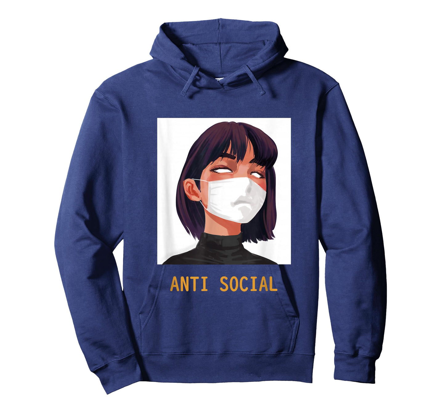Antisocial Shirt Vaporwave Aesthetic Japanese Emo Anime Girl T-Shirt