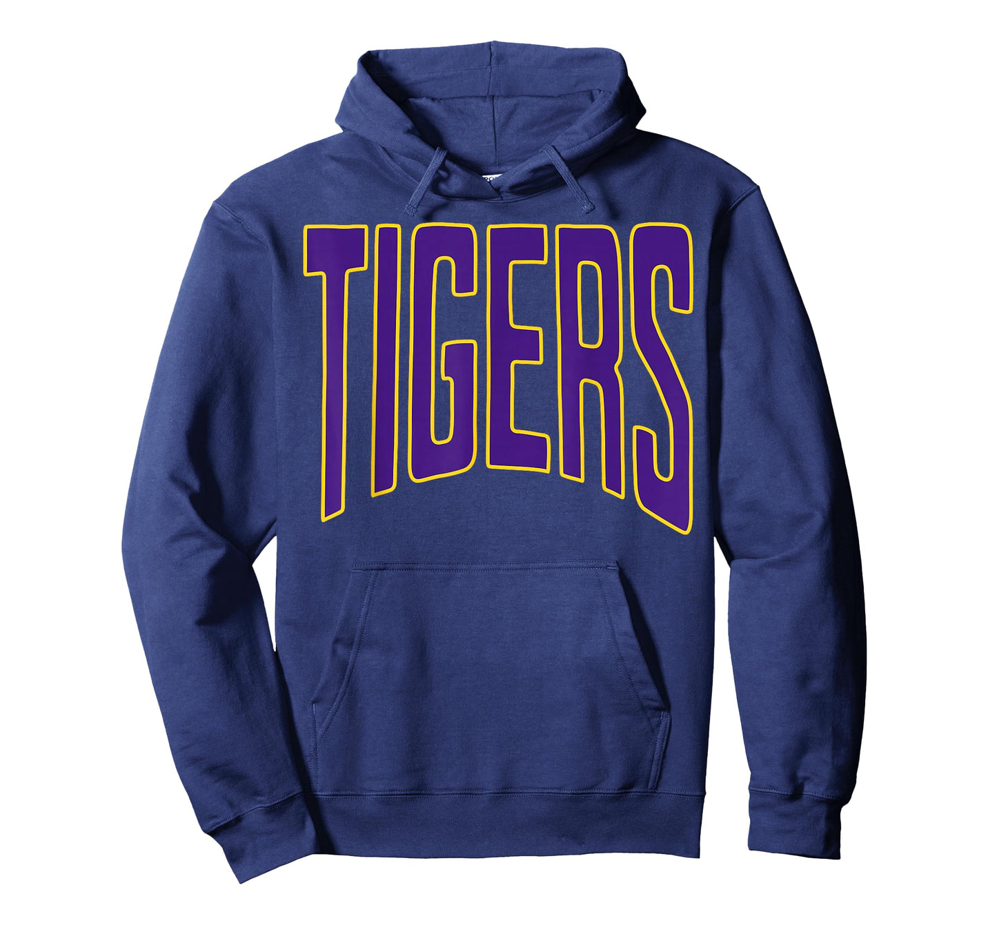 Tigers School Mascot Purple and Gold Tigers T-Shirt