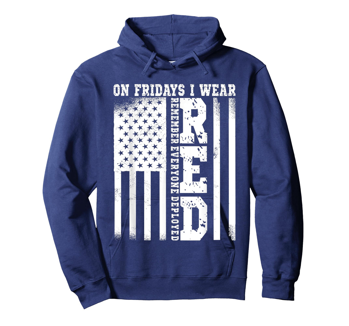 On Fridays I Wear Red USA Support American Troops T-Shirt