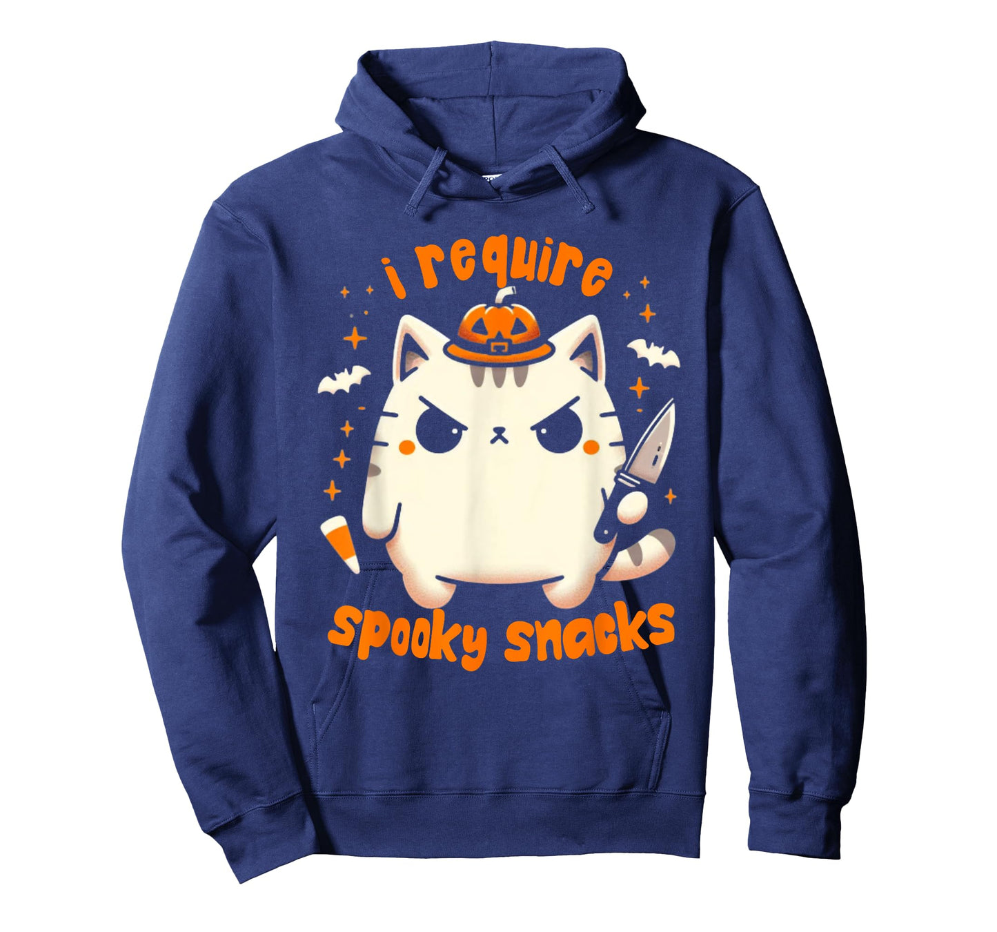 I Require Spooky Snacks Moody Cat Halloween T-Shirt
