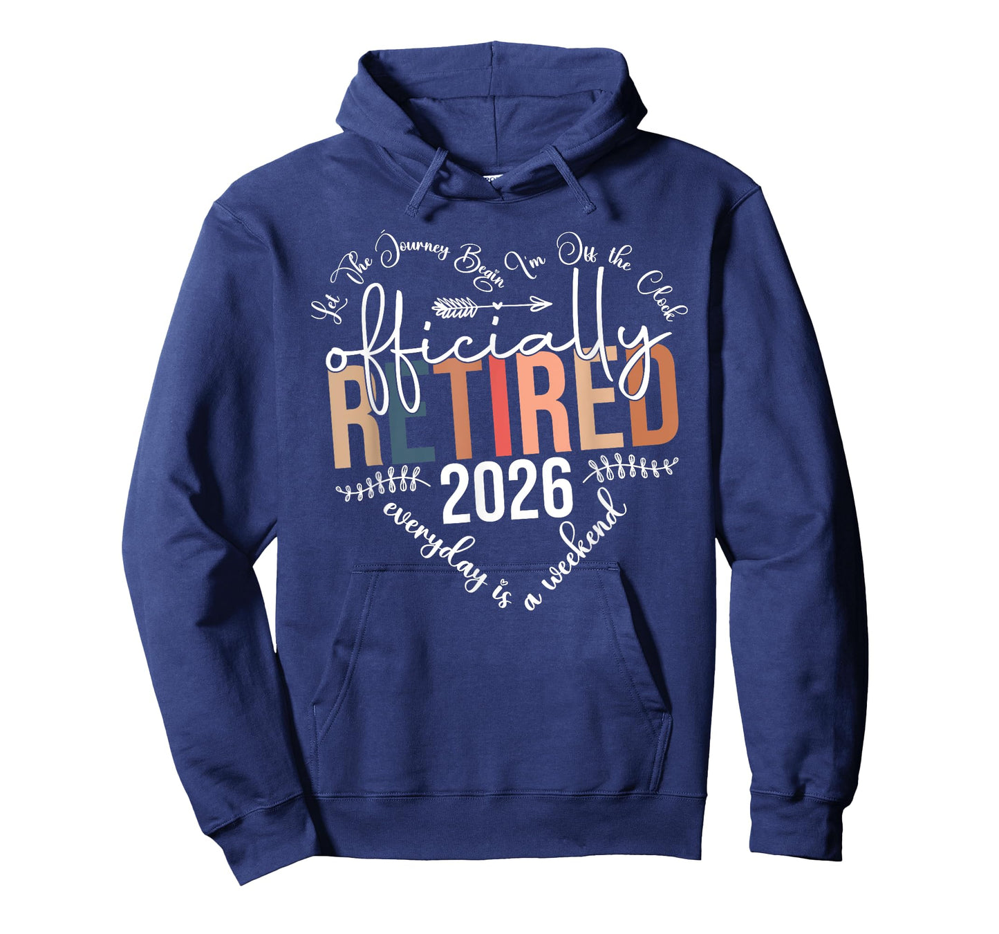 Officially Retired 2026 Heart Men Women Retirement Funny T-Shirt