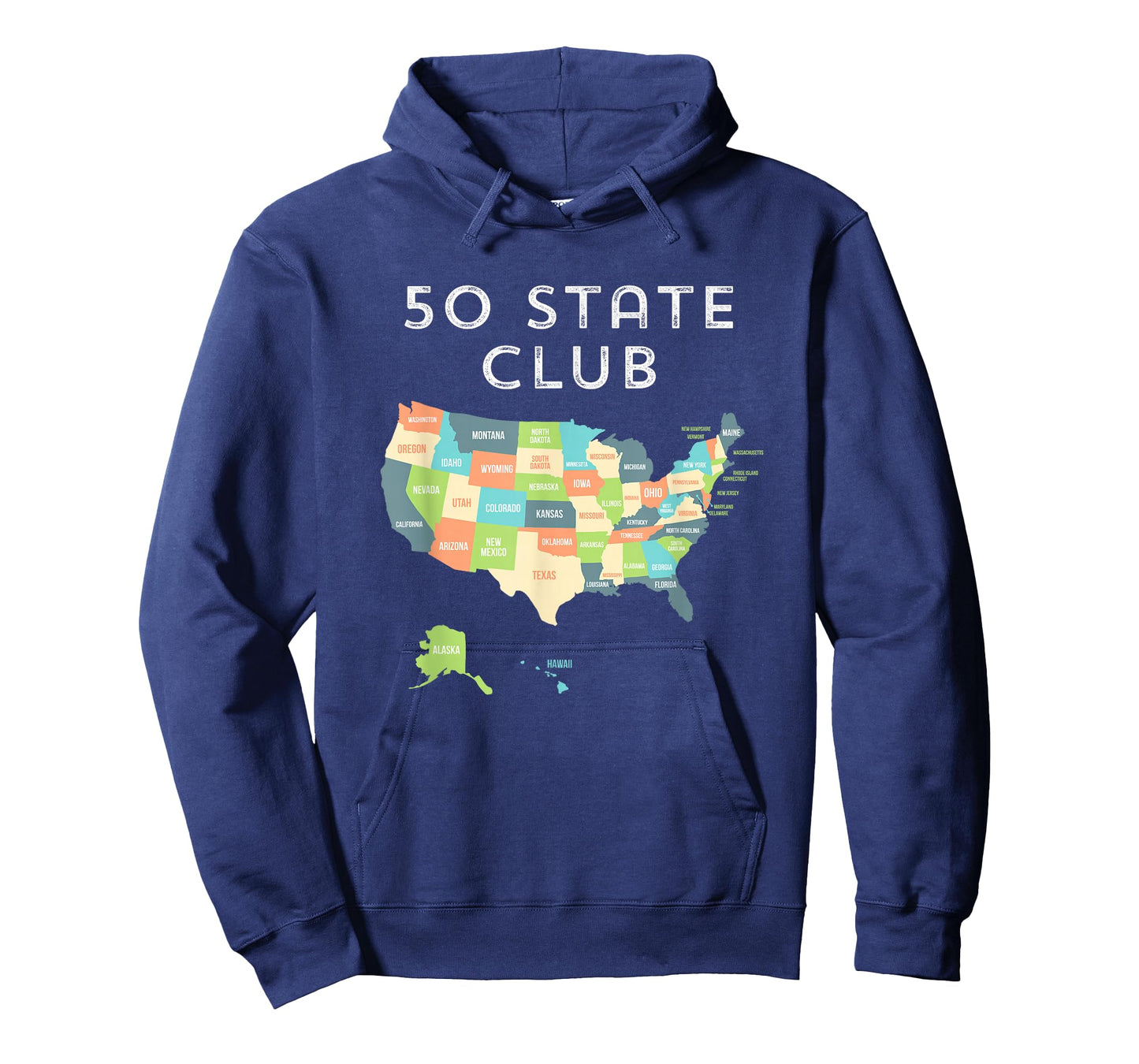 Visit all 50 states shirt, USA map t-shirt gift for travel T-Shirt