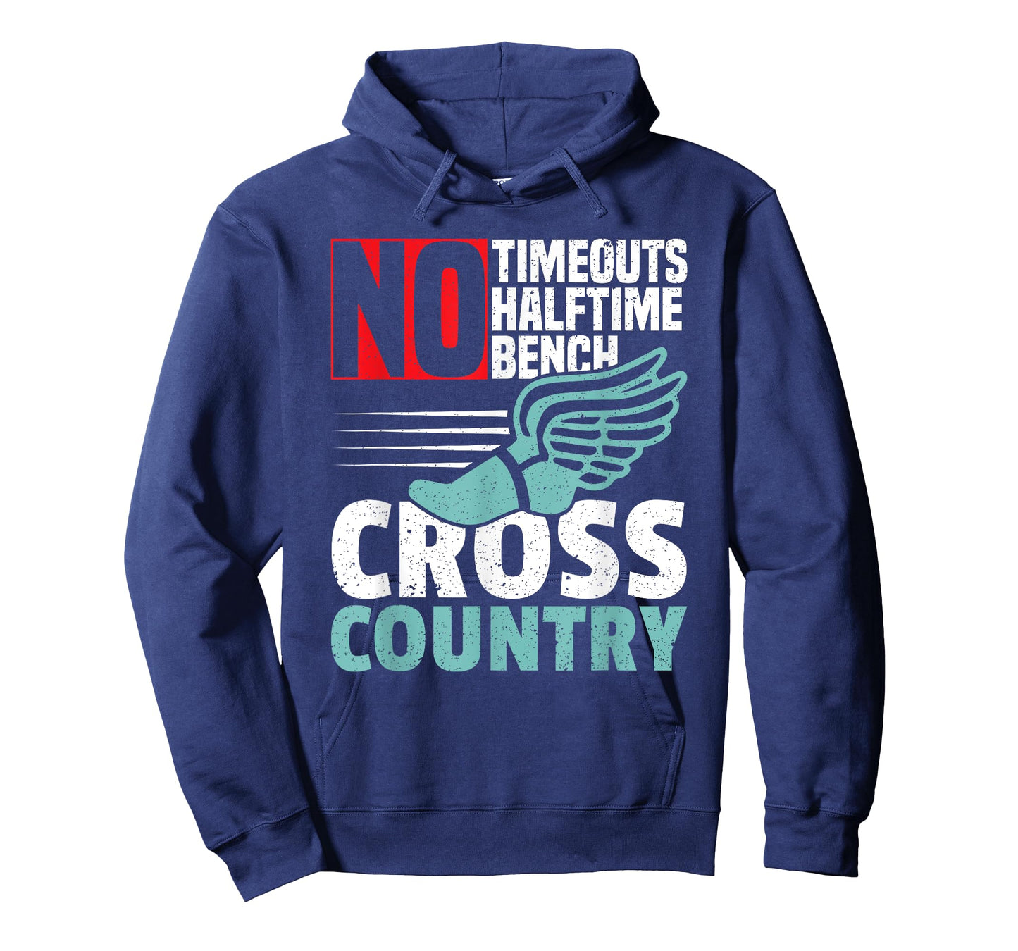 No Timeouts Halftime Bench Cross Country Running T-Shirt