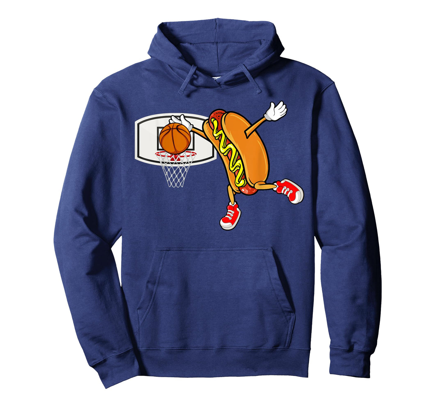Funny Hot Dog Slam Dunk Basketball Men Women Kids T-Shirt