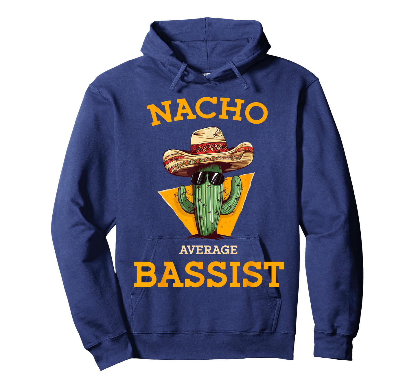 Nacho Average Bassist Funny Mexican Bass Guitar Player Joke T-Shirt