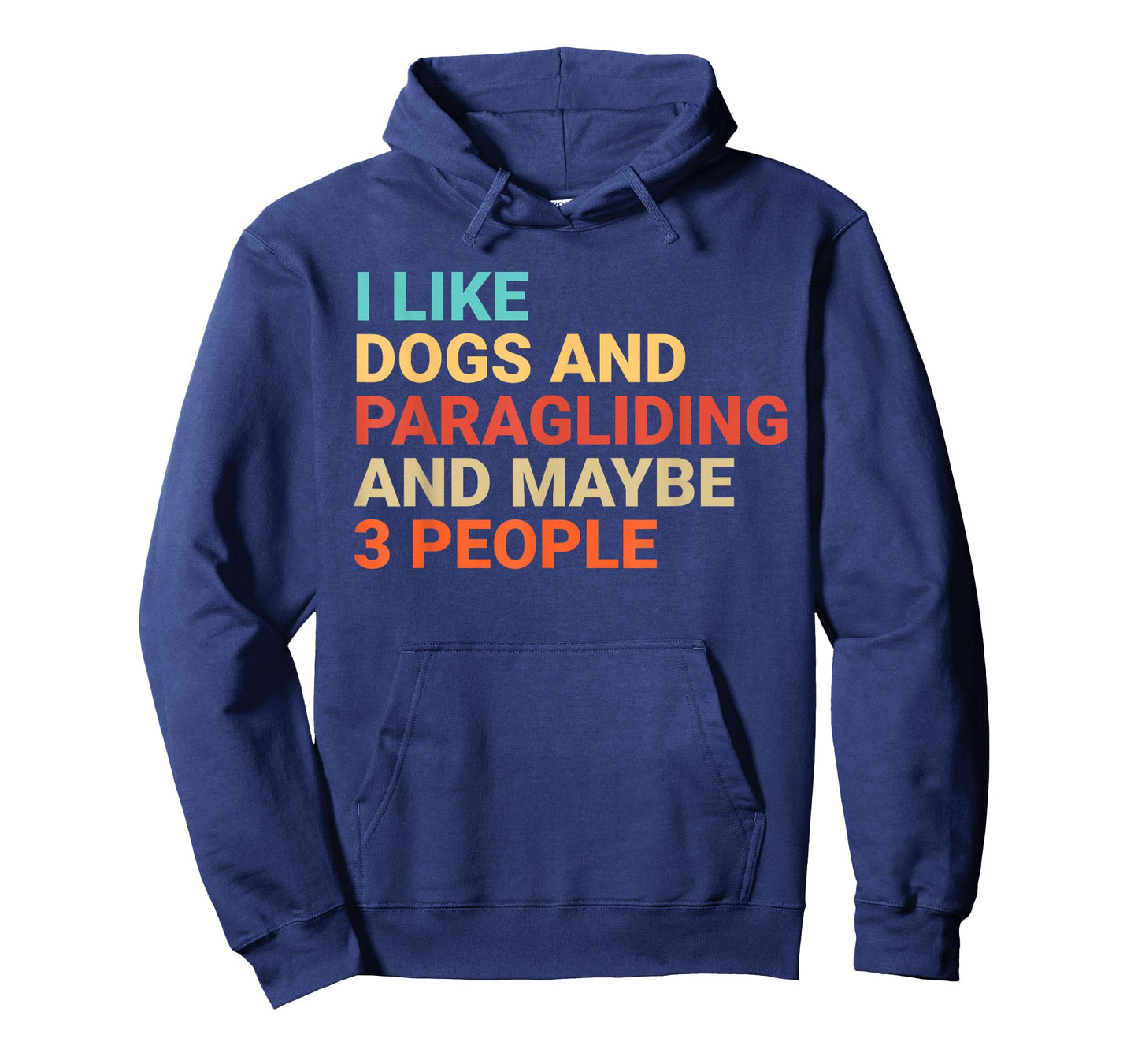 Retro I Like Dogs and Paragliding Lover Funny Paraglider T-Shirt
