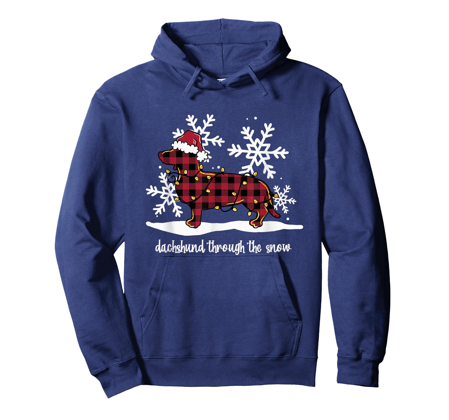 Dachshund Through The White Snow Retro Dachshund Lover Owner T-Shirt