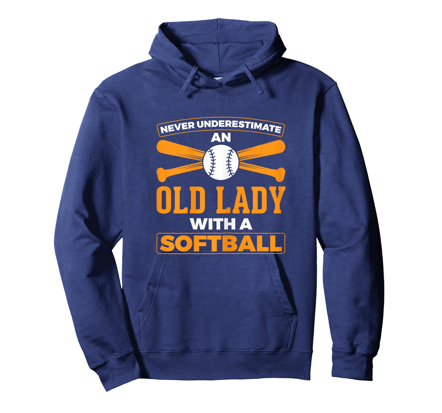 Never Underestimate Old Lady With a Softball Softball Player T-Shirt