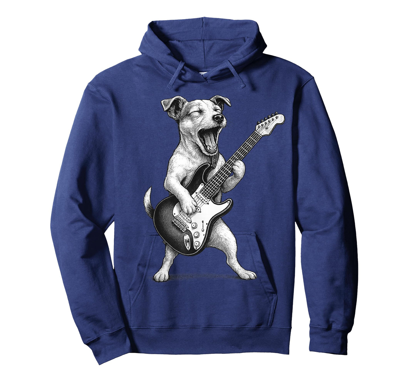 Jack Russell Terrier Playing Guitar Rock Music Dog Lover T-Shirt