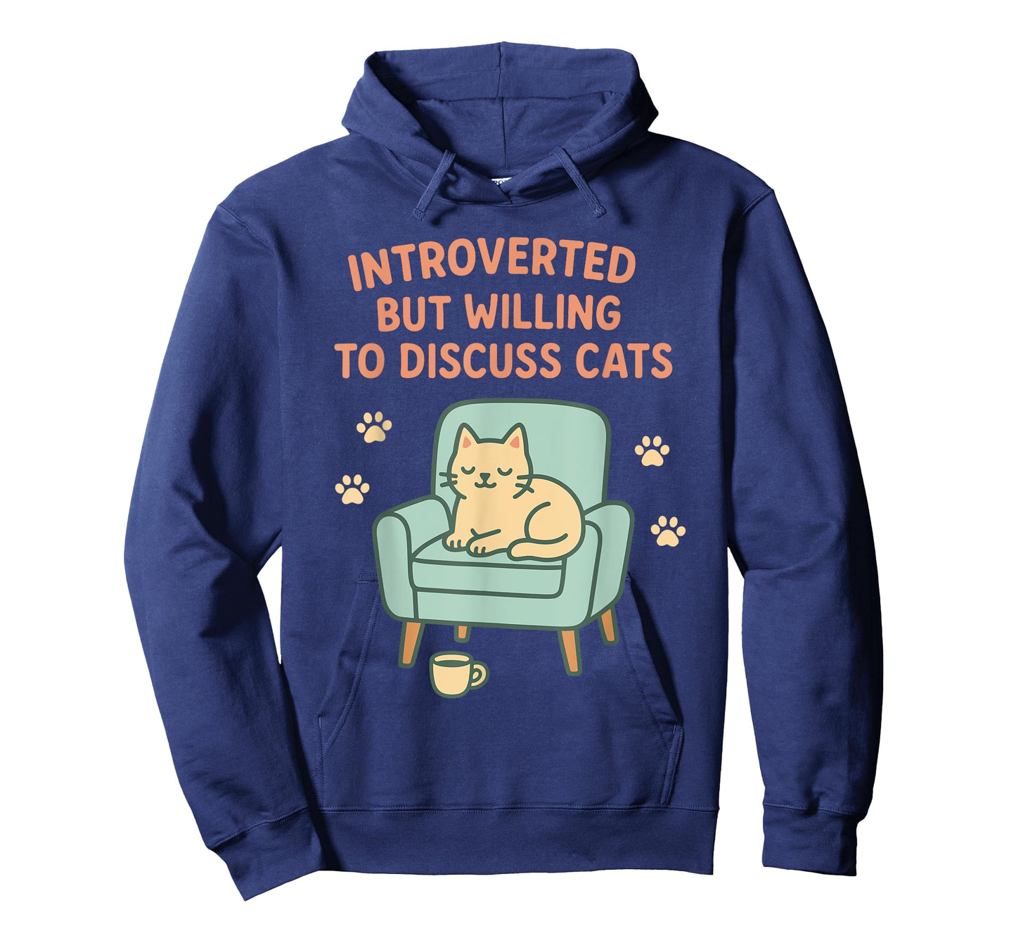 Introverted But Willing to Discuss Cats Funny Cat Lover Fun T-Shirt