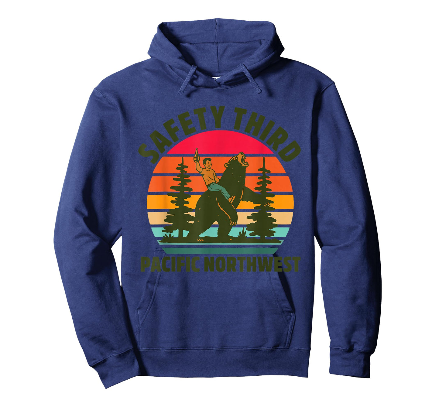 Safety Third Pacific Northwest Vintage Design T-Shirt