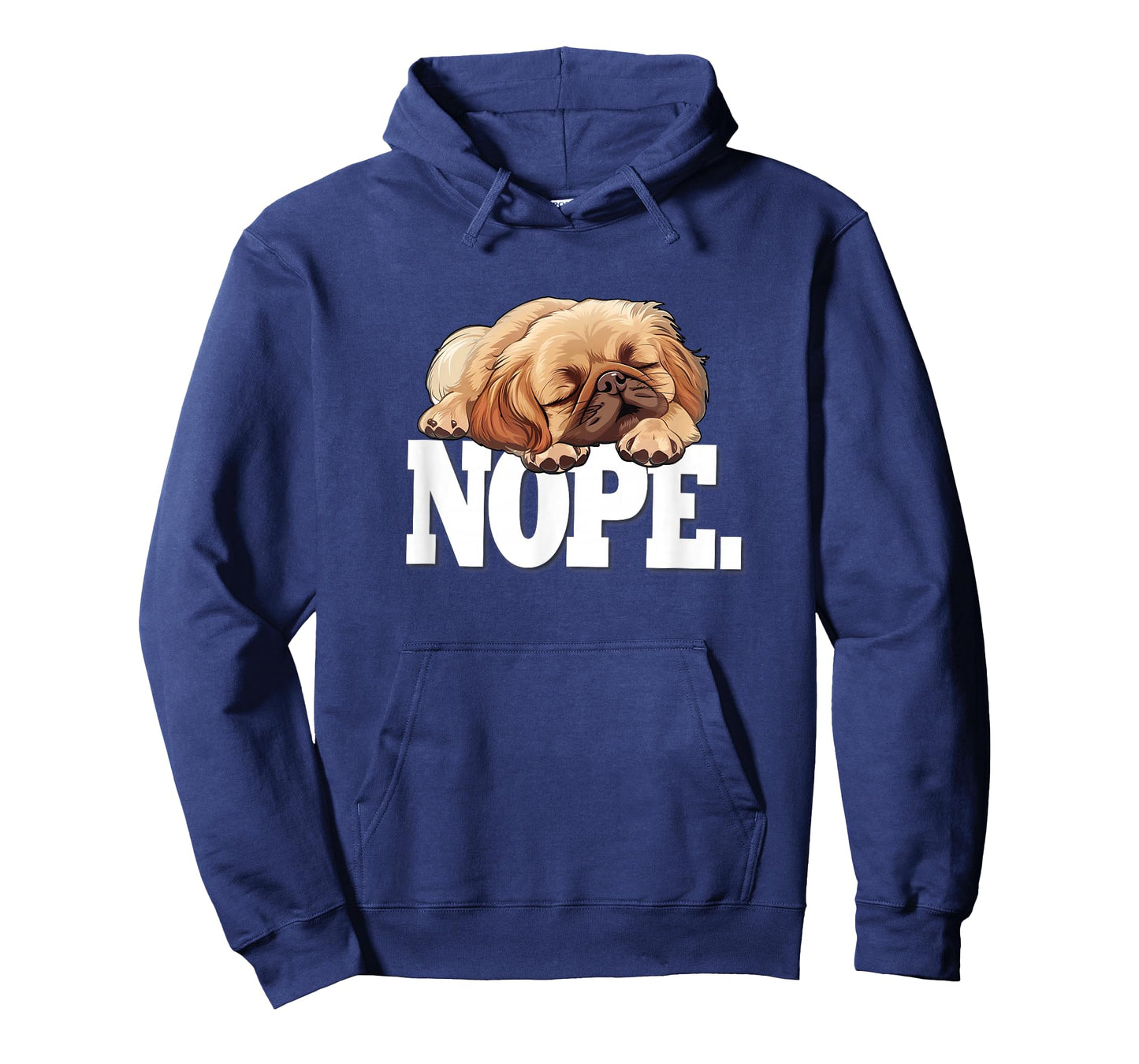 Mens Womens Kids Cute Cartoon Napping NOPE Pekingese Lover T-Shirt