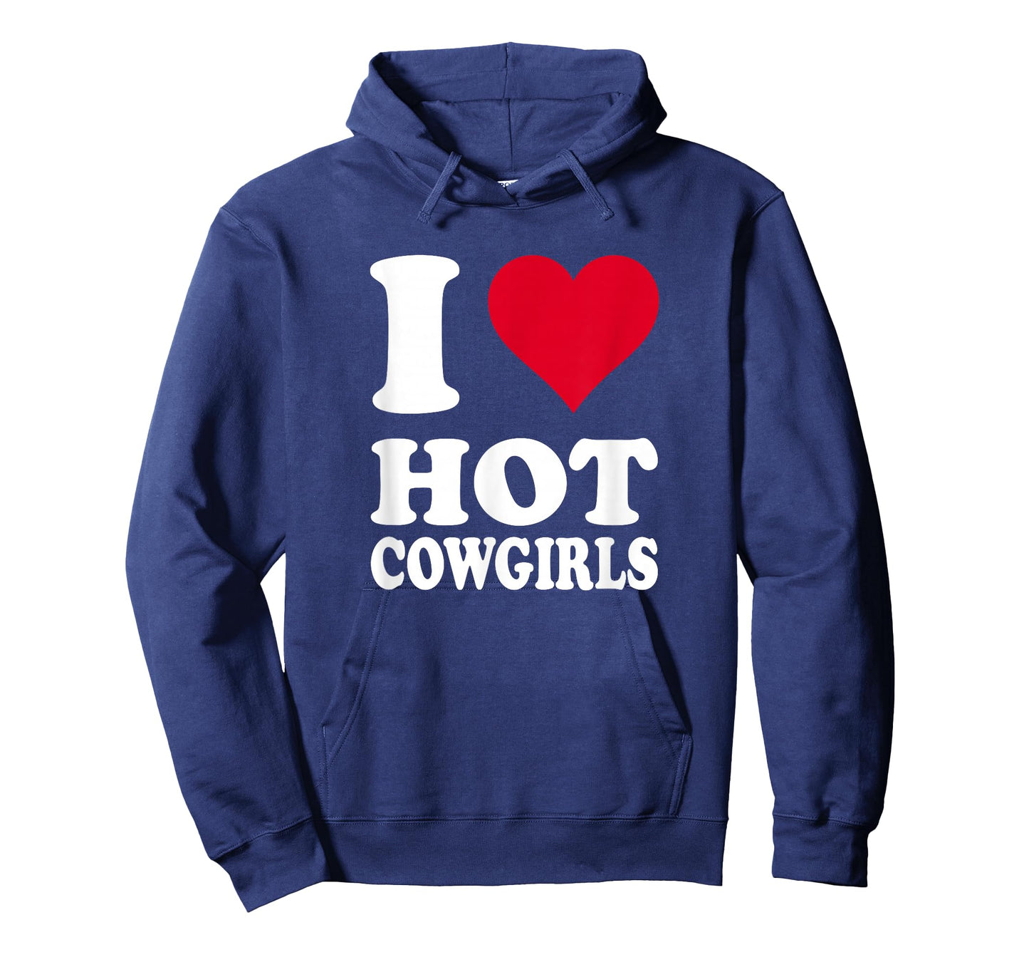 Red Heart I Love Hot Cowgirls T-Shirt