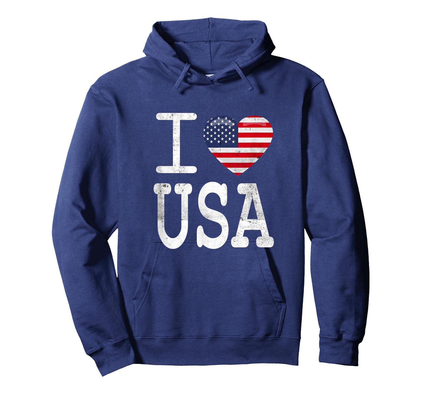 I Love USA America Heart T-Shirt
