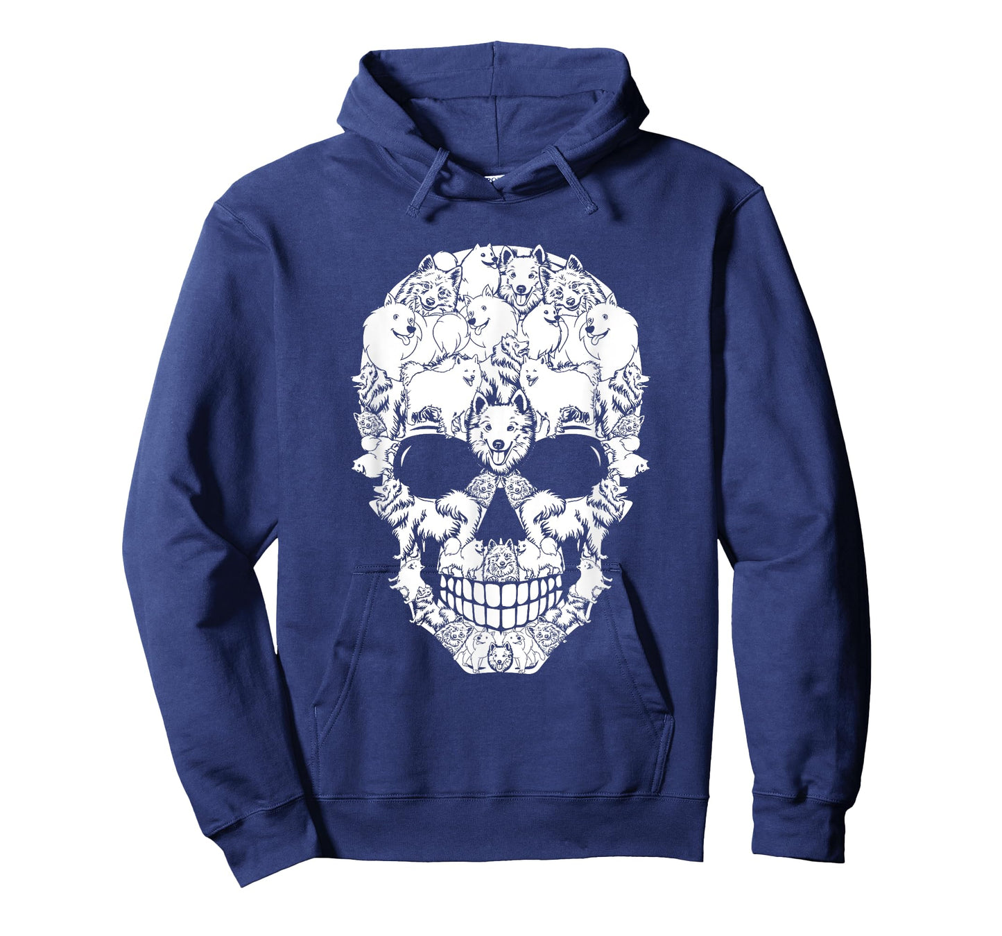 Matching Family American Eskimo Dog Skull Costume Halloween Men Women Kids T-Shirt