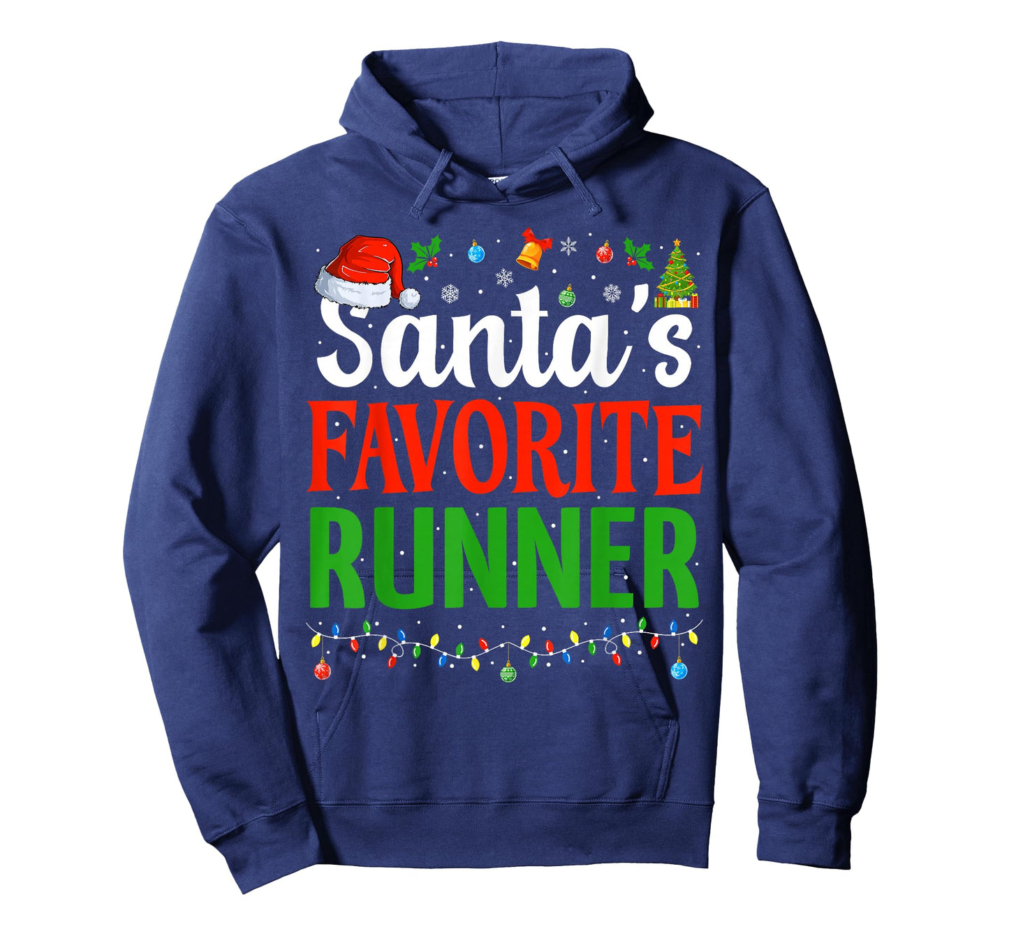 Santa’s Favorite Runner Xmas Funny Runners Christmas Running T-Shirt
