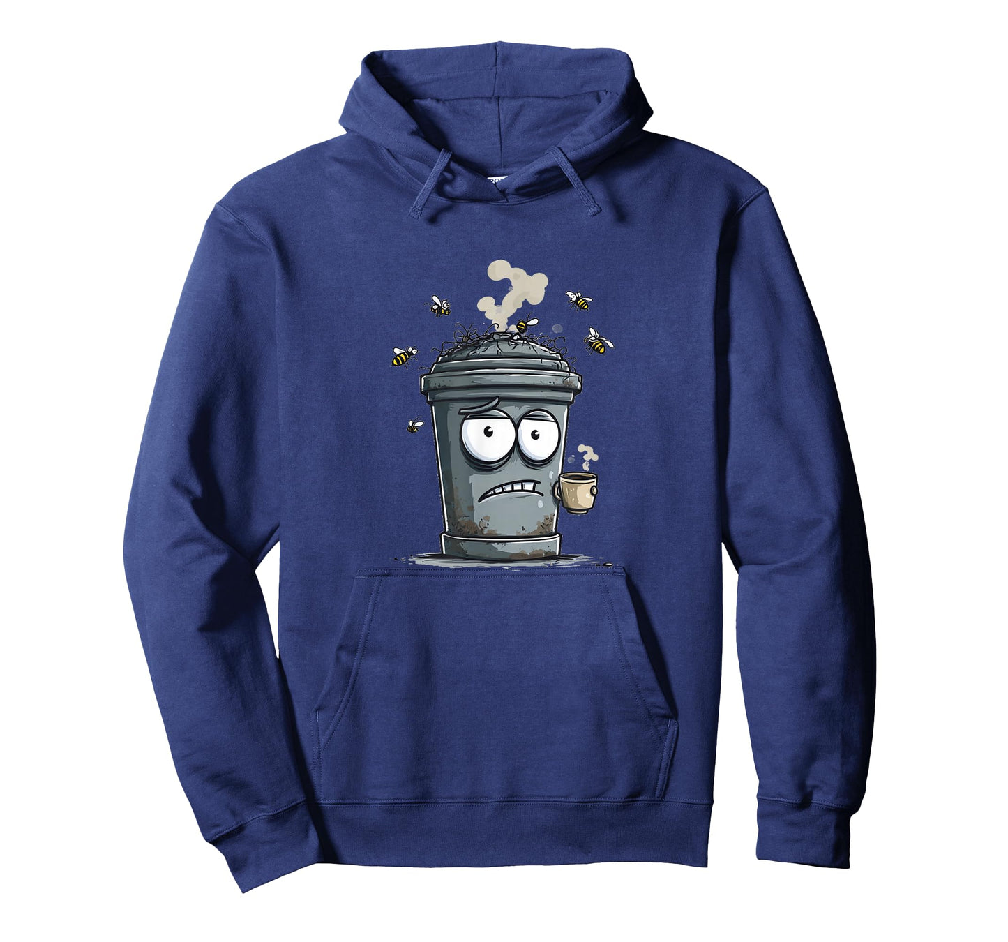 Funny Trash Can Costume with Coffee Cup for Man and Woman T-Shirt