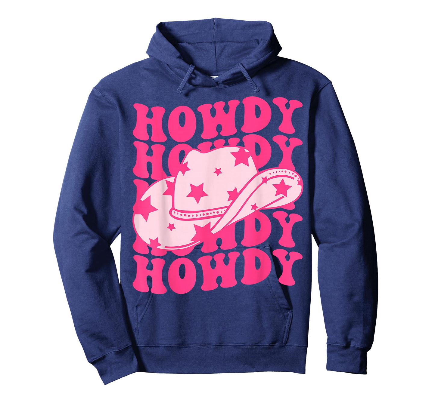 Western Country Rodeo Cowgirl Hat Women Girls Groovy Howdy T-Shirt