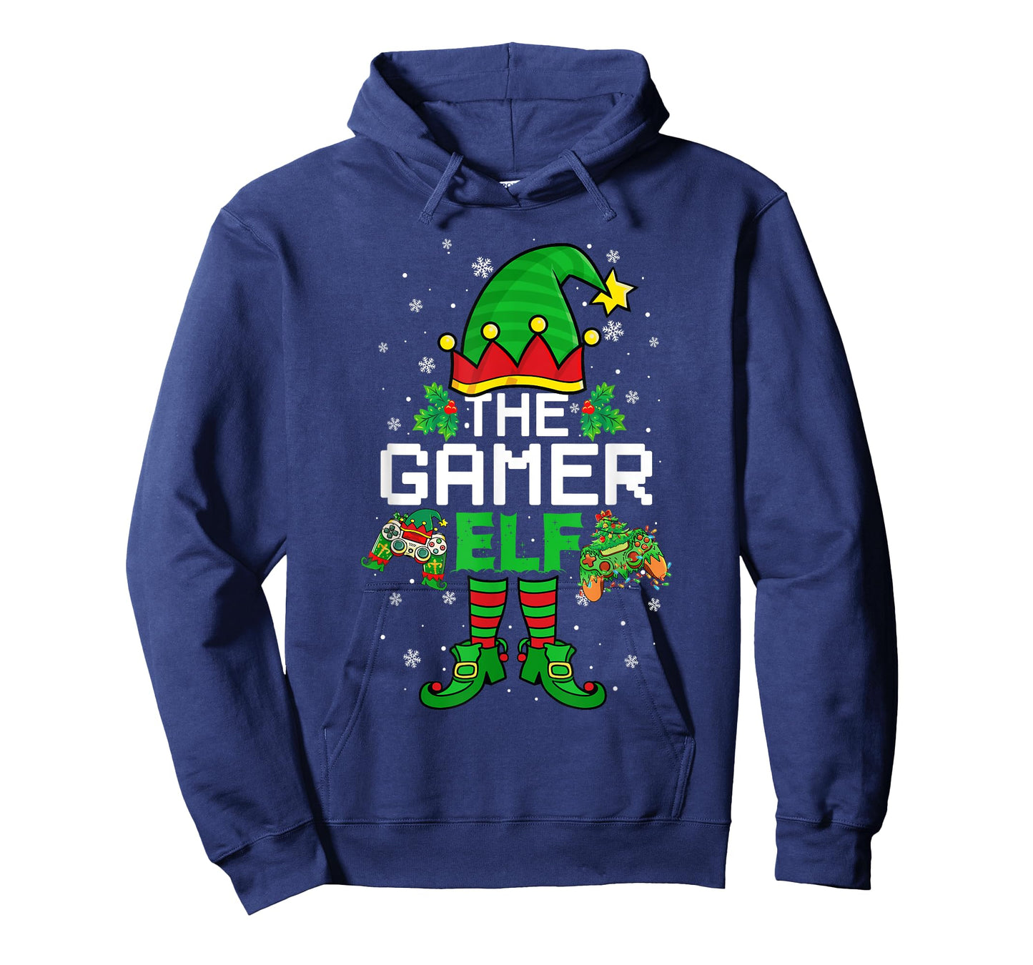 Christmas The Gamer Elf Video Gaming Funny Xmas Men Boys T-Shirt