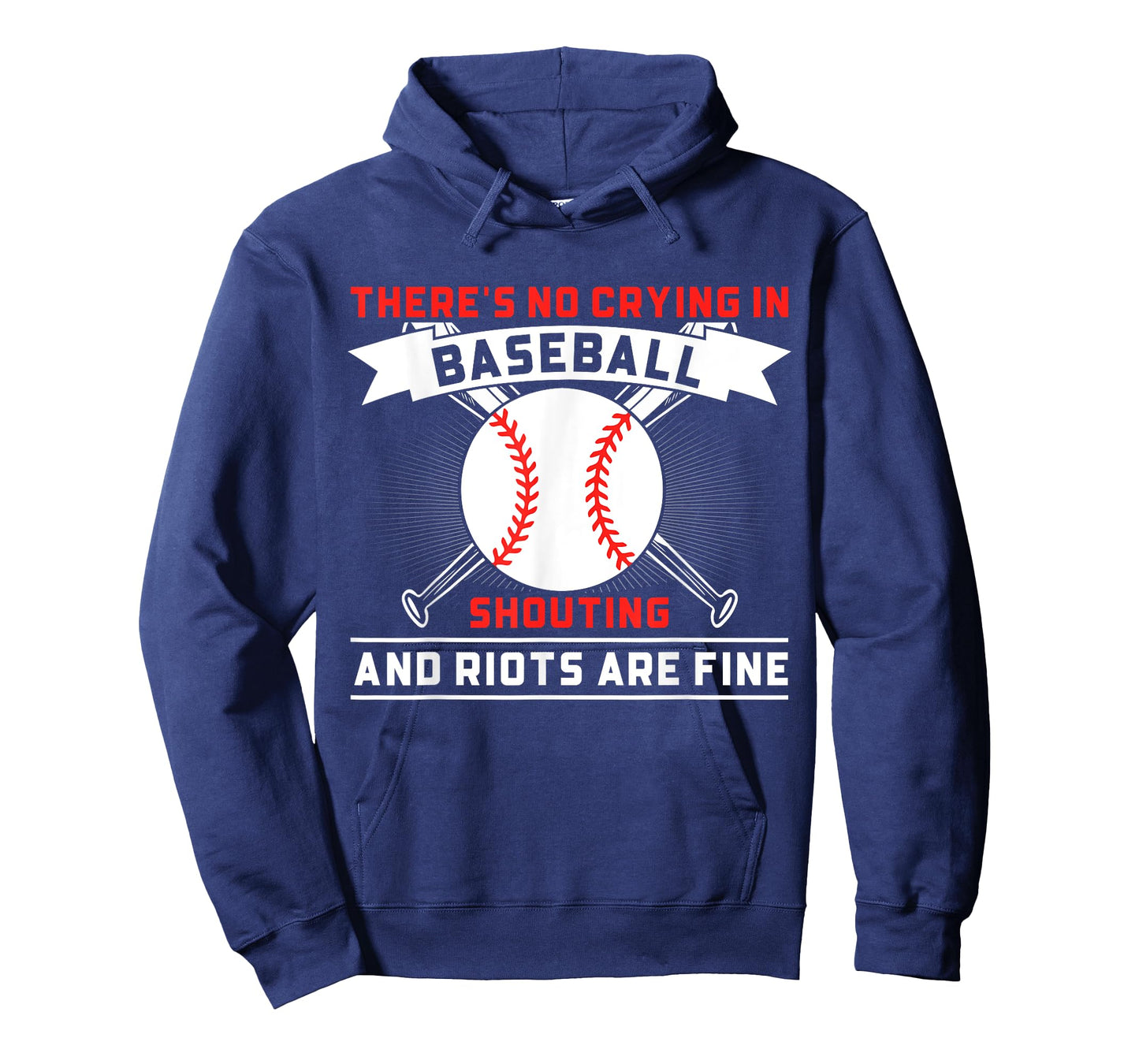 There is No Crying in Baseball Funny Baseball Sayings T-Shirt