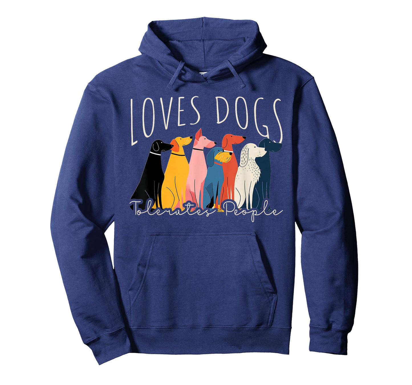 Funny Loves Dogs Tolerates People - Dog Lover T-Shirt
