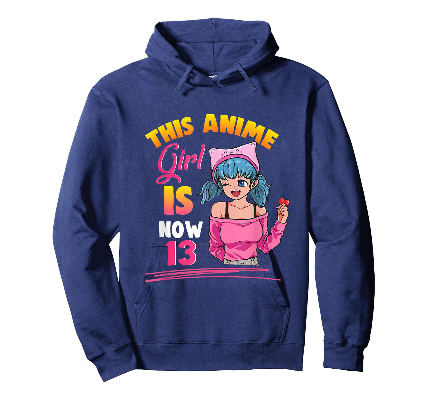 This Anime Girl Is Now 13 Years Old Birthday Girl Kawaii T-Shirt
