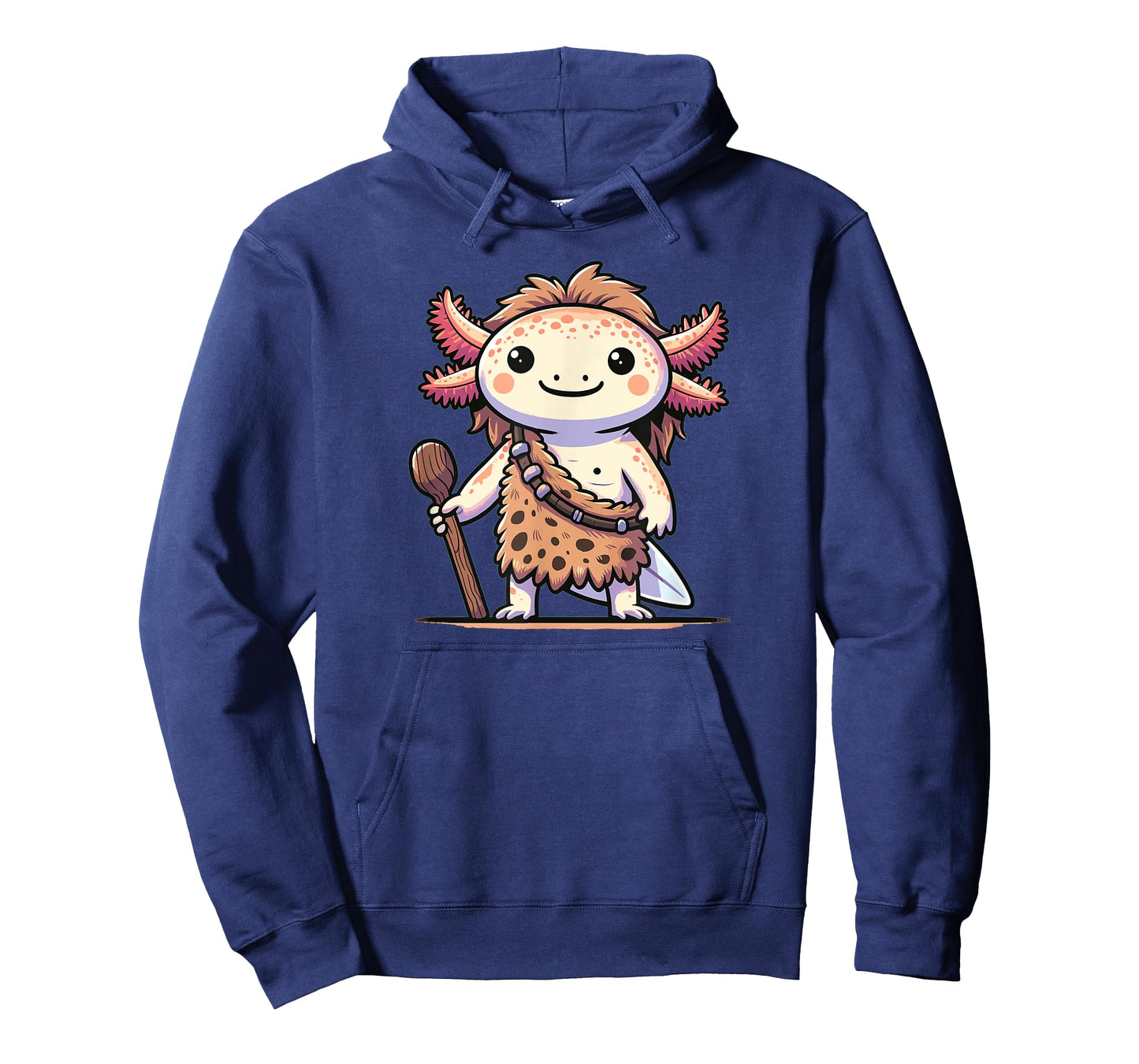 Funny Caveman Axolotl Costume T-Shirt