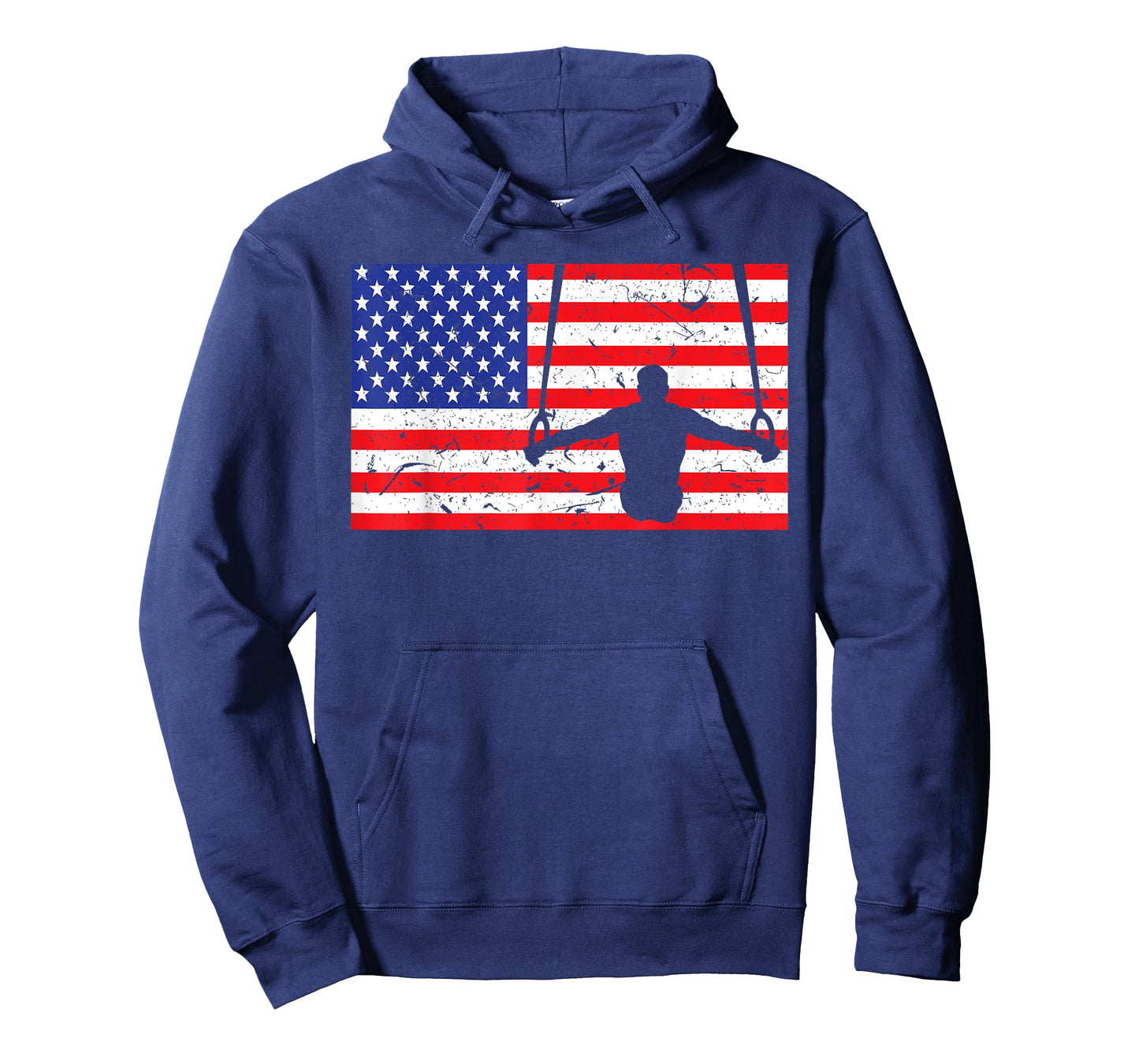 Distressed Gymnastic Rings USA American Flag Vintage Gymnast T-Shirt for Women Kids Men