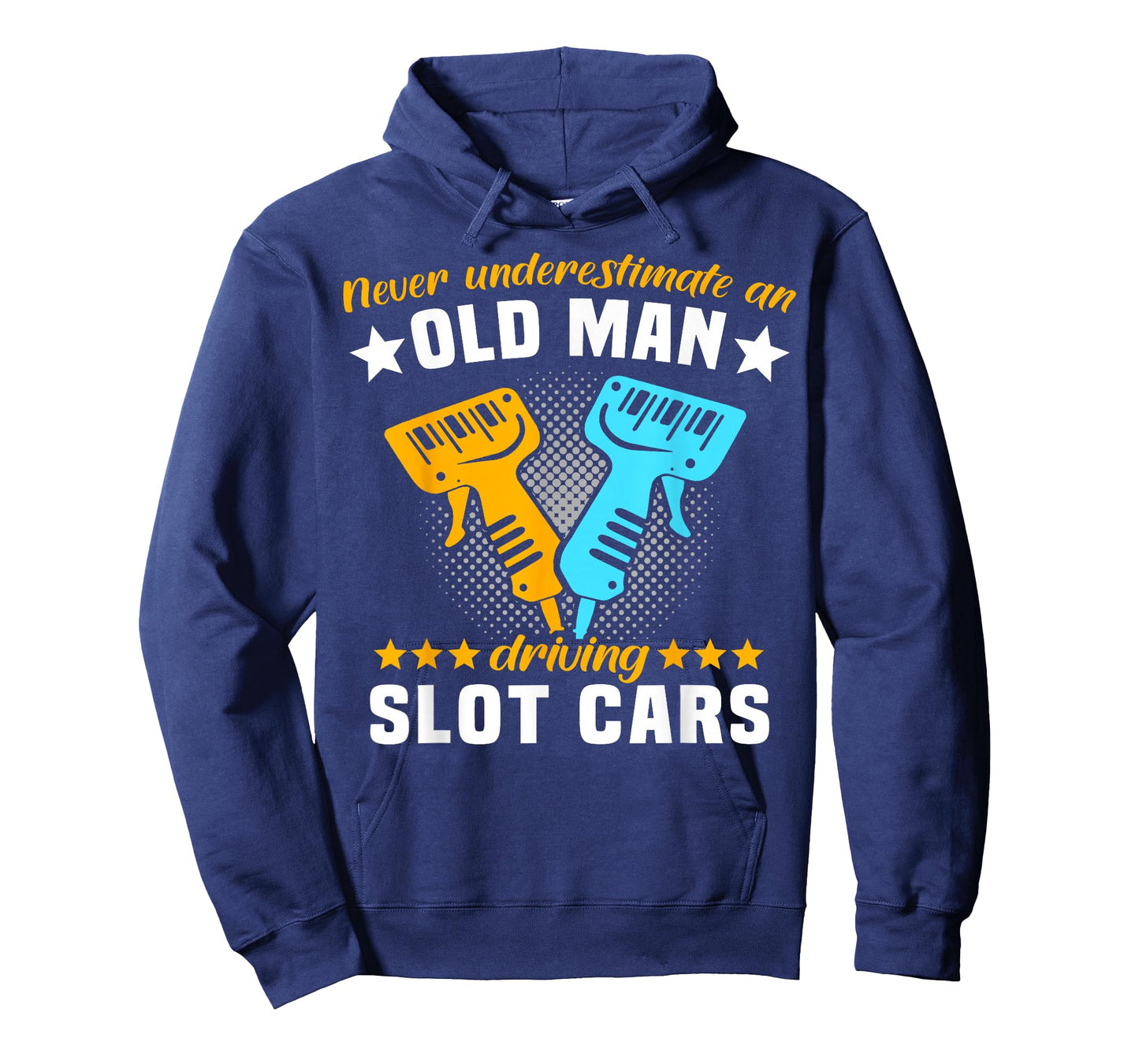 Slot Racing Never Understimate Old Man Driving Slot Car T-Shirt