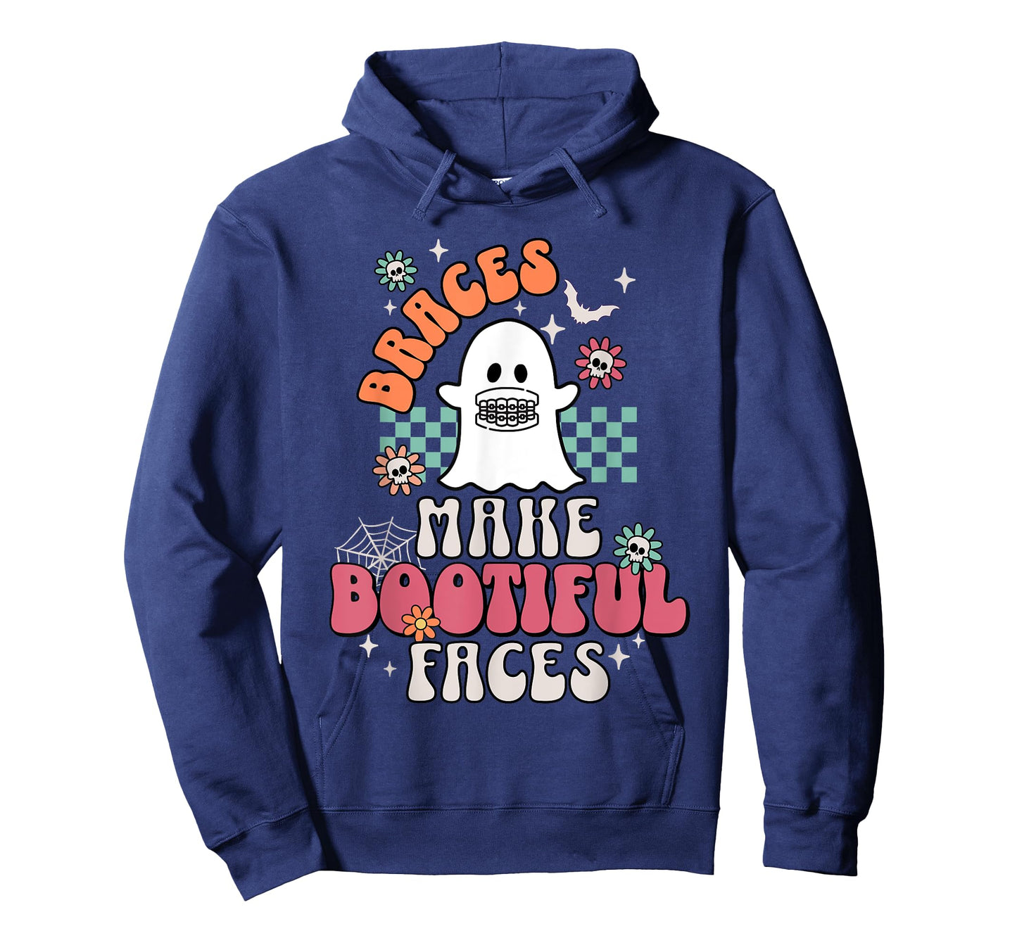 Braces Make Beautiful Faces Groovy Orthodontist Halloween T-Shirt