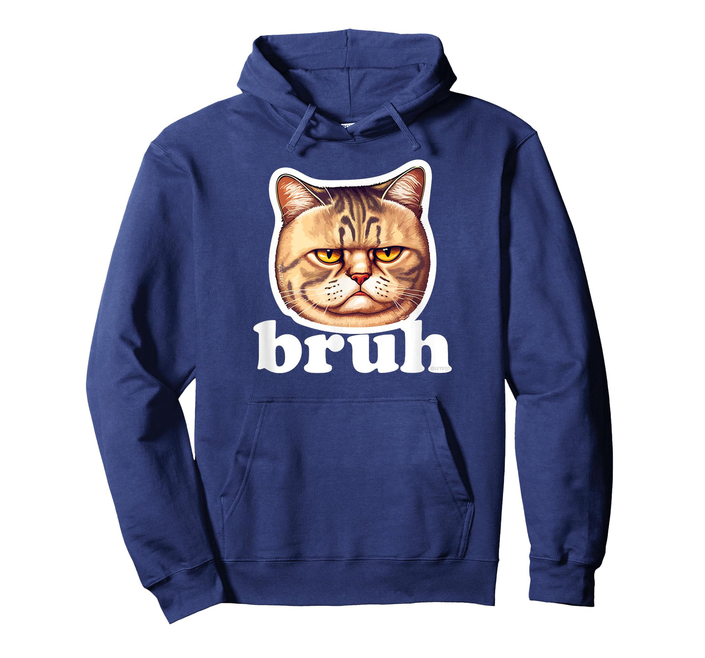 Cute Cat says Bruh – Adorable Pet Cat Funny Humor Men Women Kids T-Shirt
