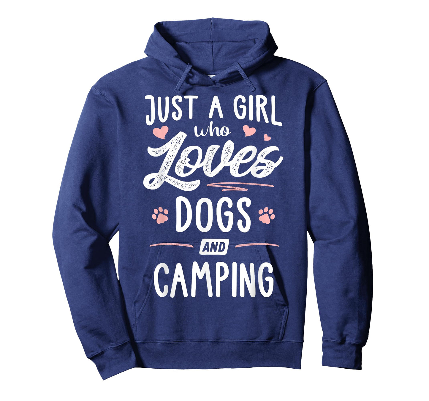 Just A Girl Who Loves Dogs And Camping Gift Dog Lover T-Shirt