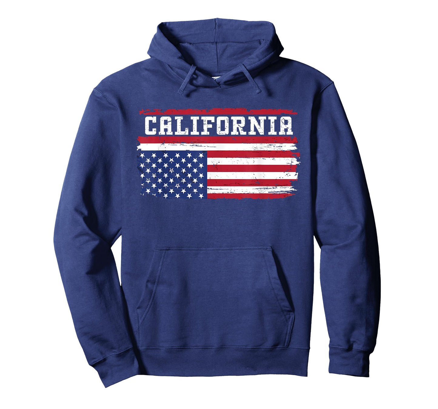 Upside Down American Flag State Of California Patriotic T-Shirt