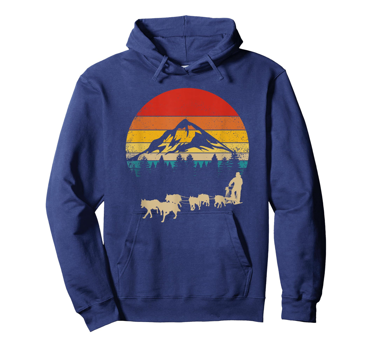 Funny Dog Sledding Men Women Kids T-Shirt