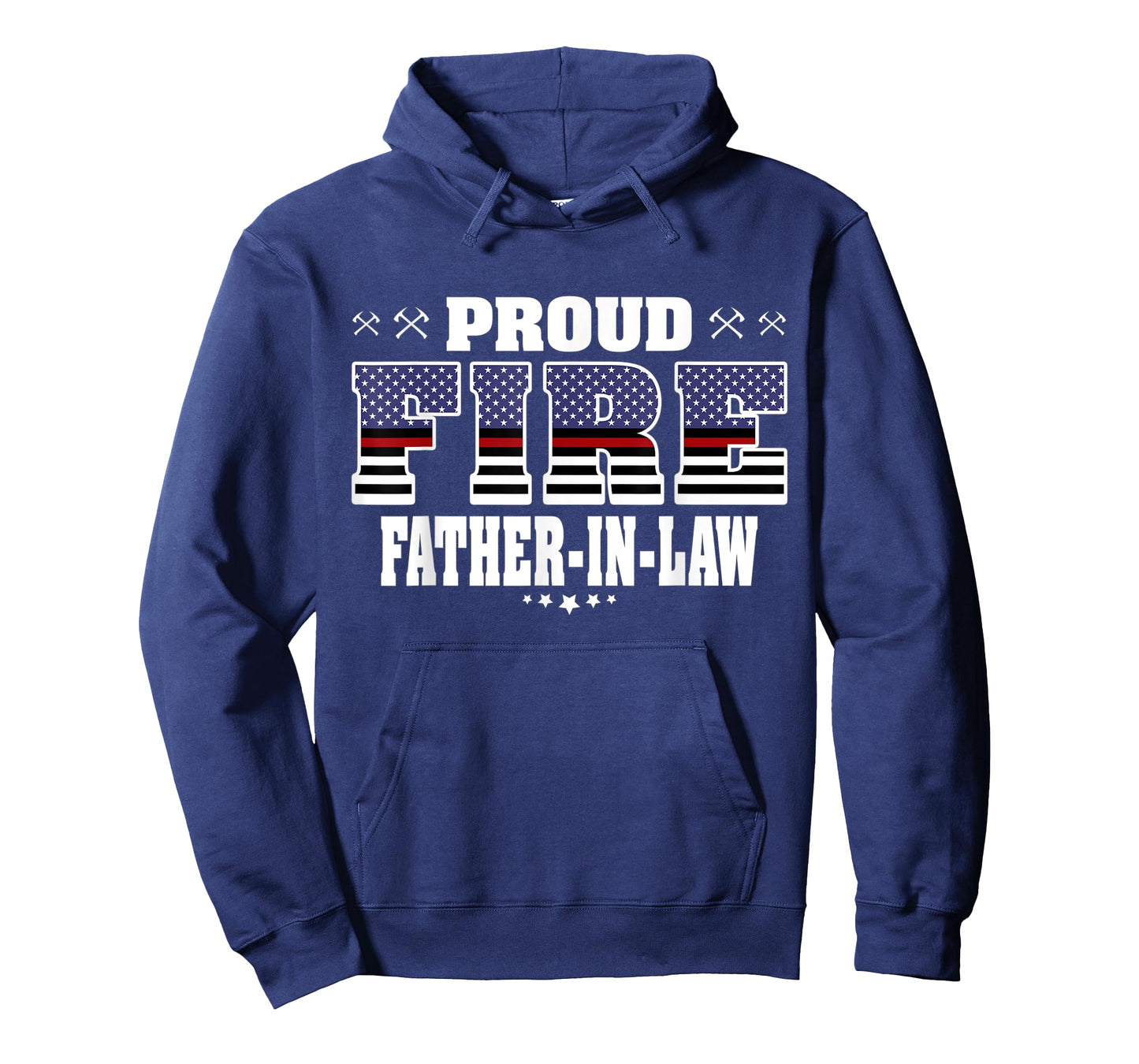 Mens Proud Fire Father-In-Law Thin Red Line Firefighter Family T-Shirt