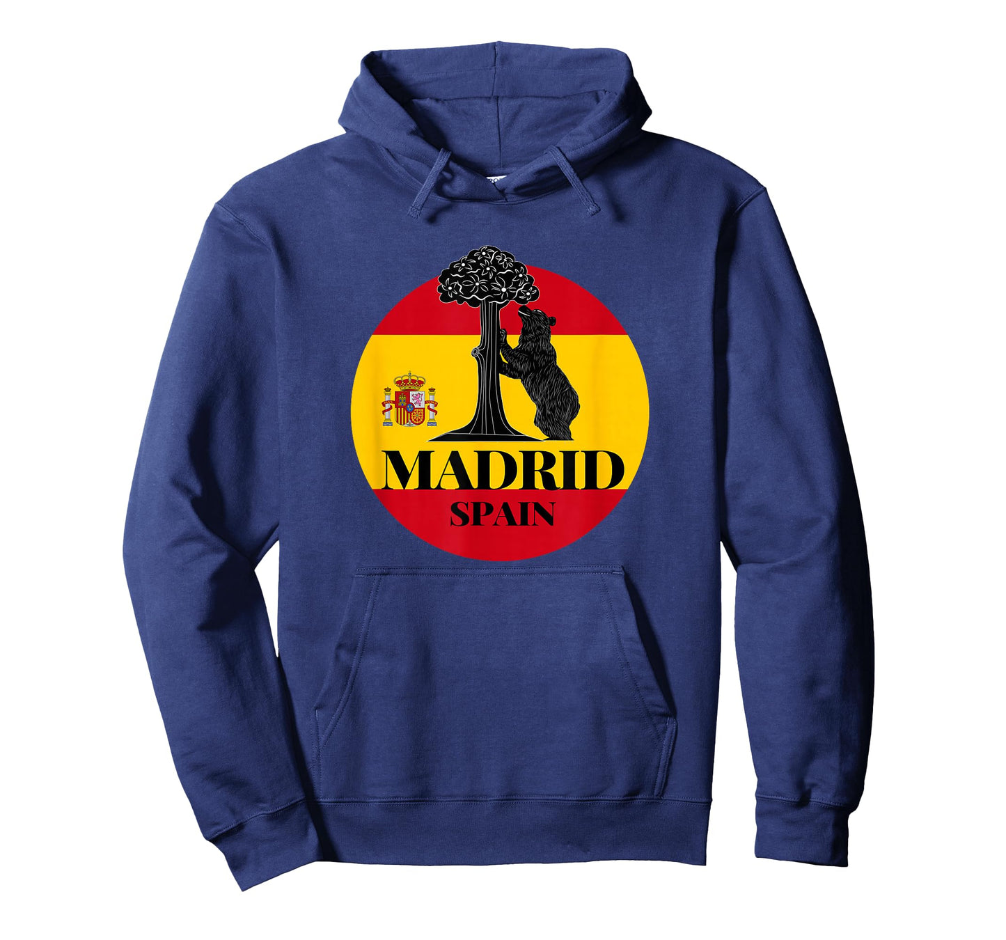 Madrid Spain the Bear & the Strawberry Tree Graphic Design T-Shirt