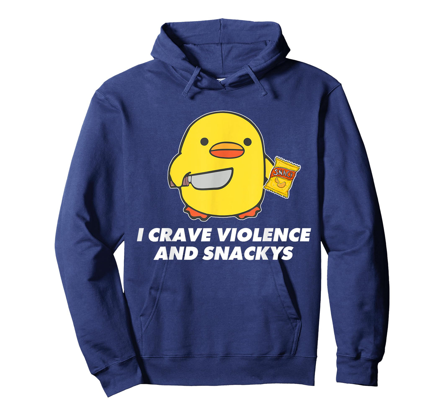 I Crave Violence And Snackys Cute Duck Knife Quote T-Shirt
