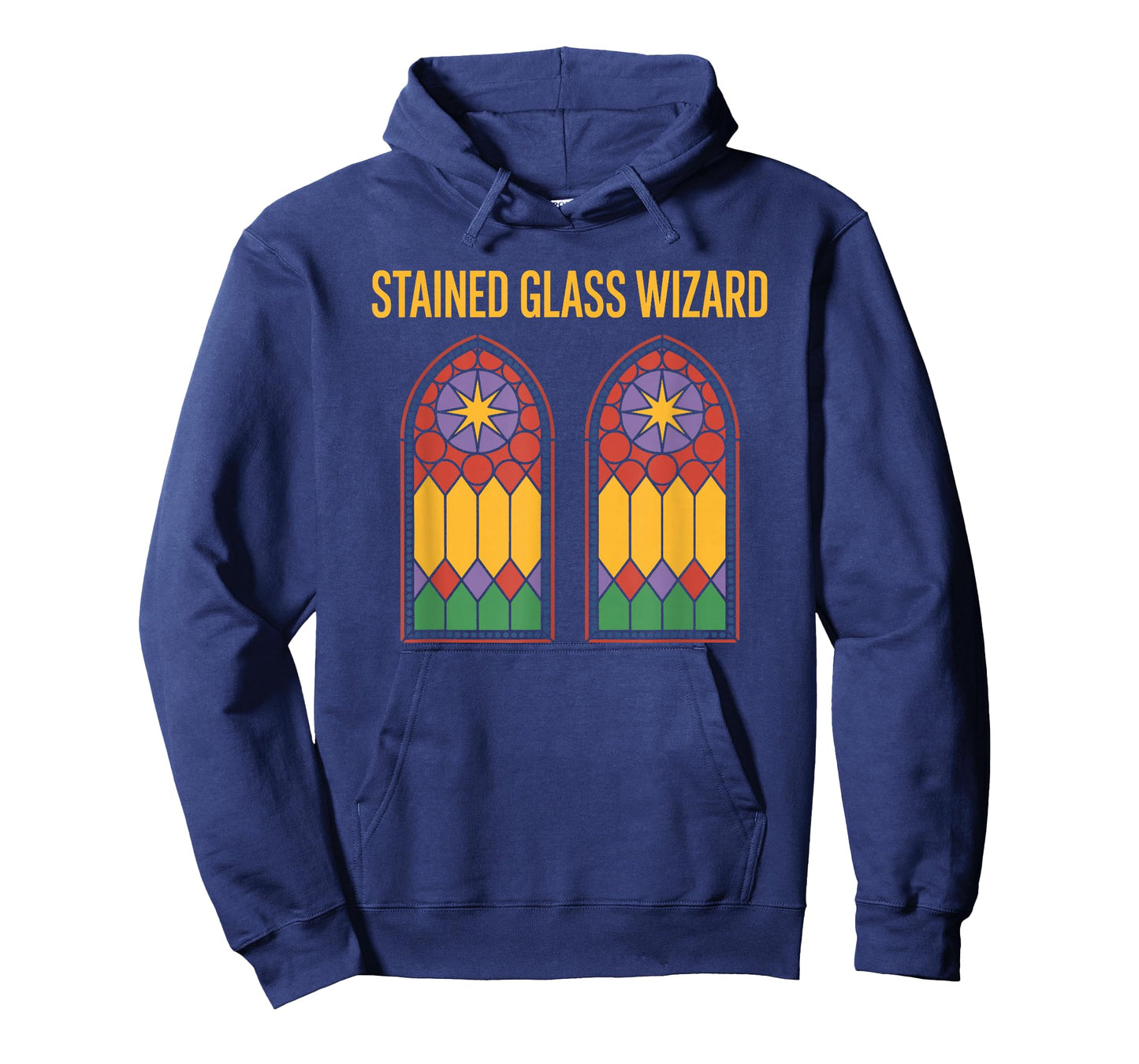 Stained Glass Wizard, Mosaic Artist Window Hanging T-Shirt