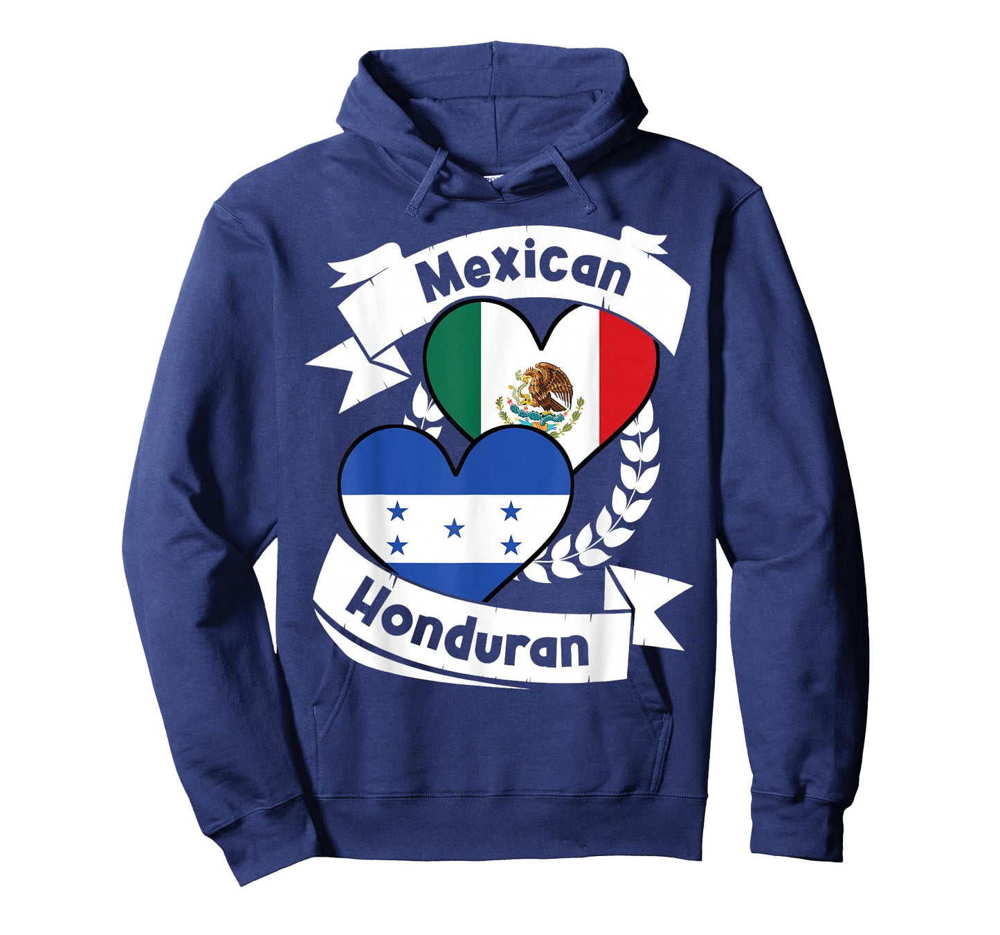 Mexican Honduran Heart Flags Mexico Honduras T-Shirt
