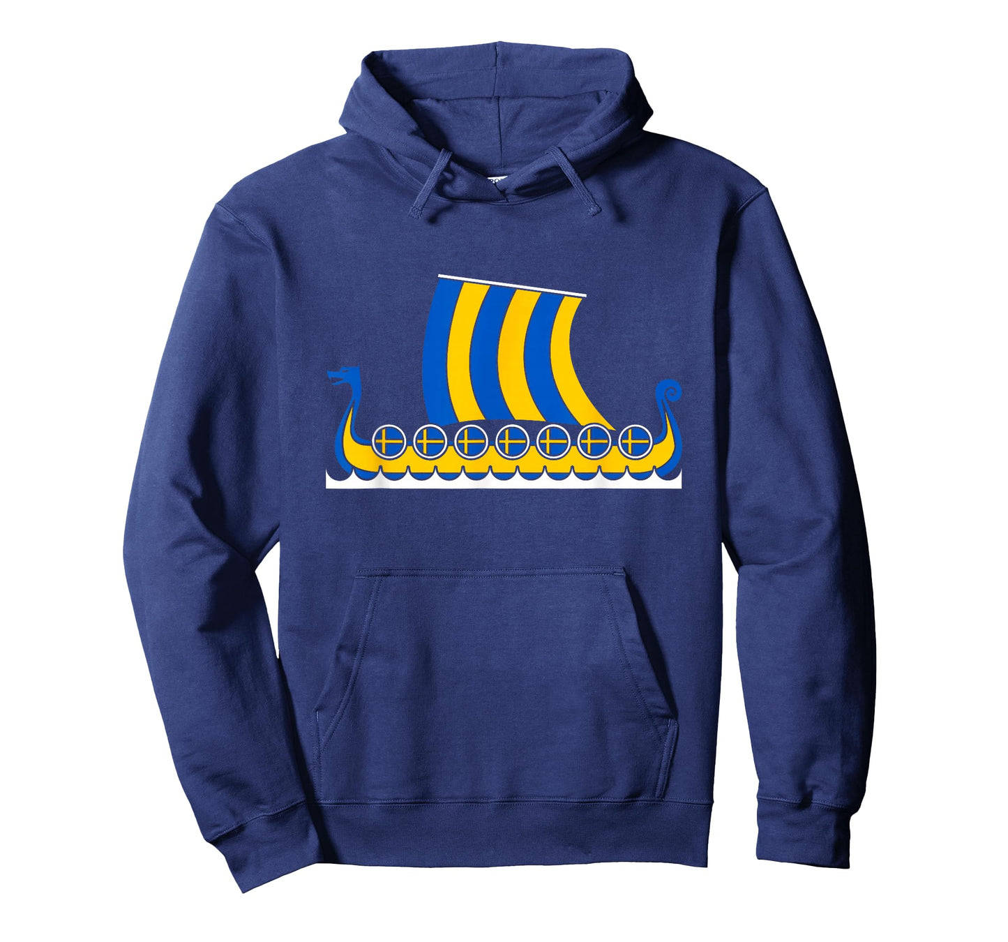Swedish Viking Ship Sverige Sweden Flag Dragon Boat Viking T-Shirt