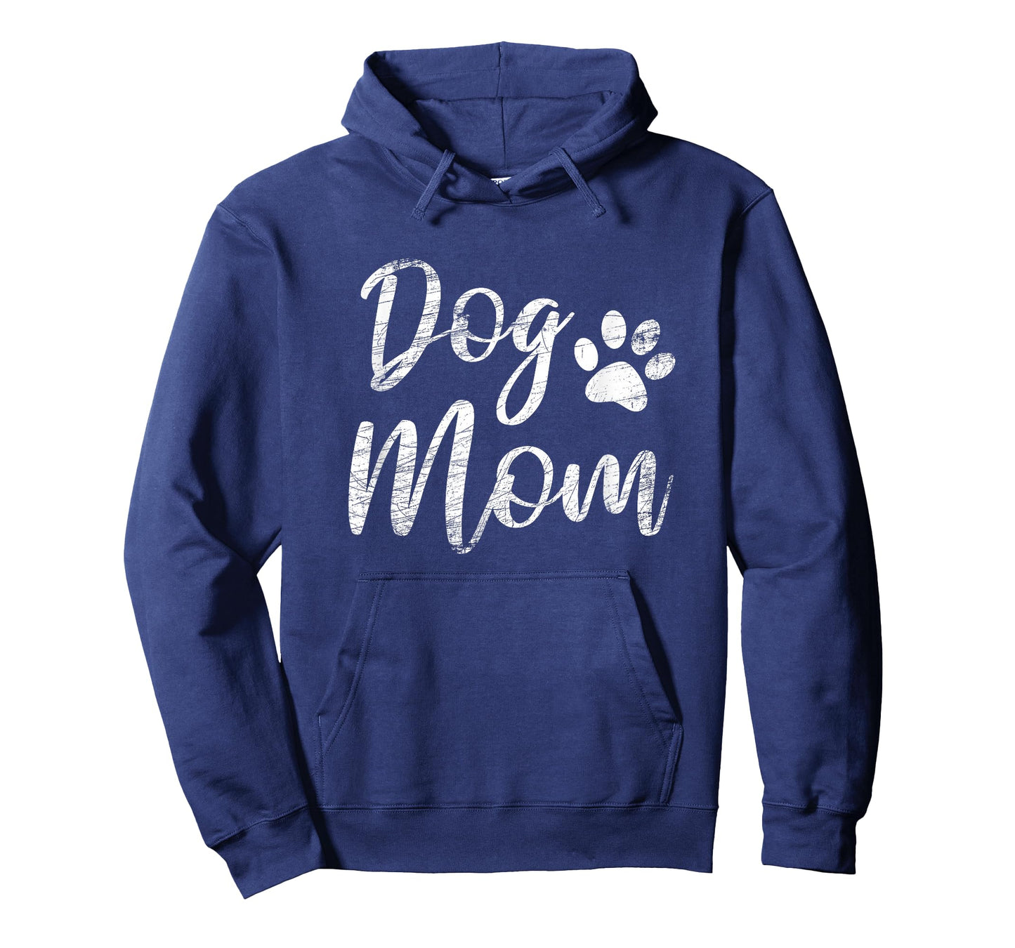 Dog Mom - Vintage/Worn Design - Funny Dog Paw - Classic T-Shirt