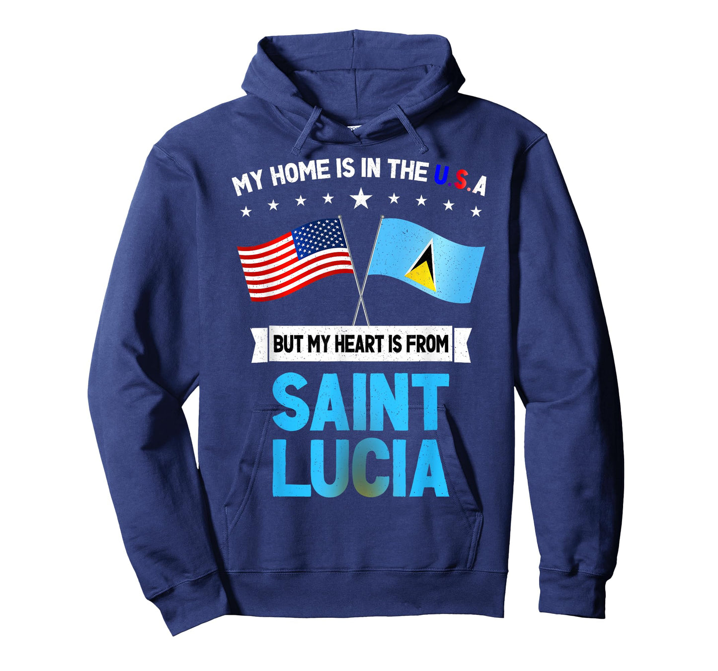 Saint Lucia & USA T-Shirt