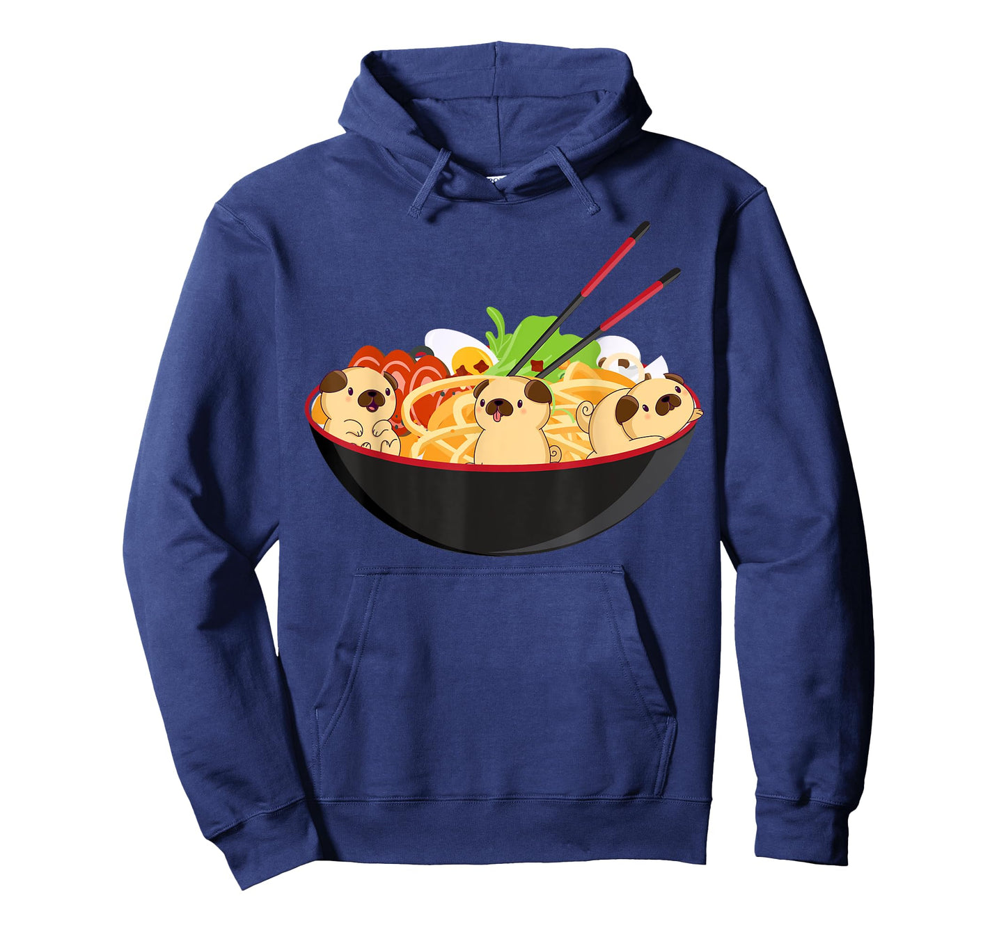 Cute Pug & Ramen Tee Kawaii Anime Pug Puppy Lover Gift T-Shirt
