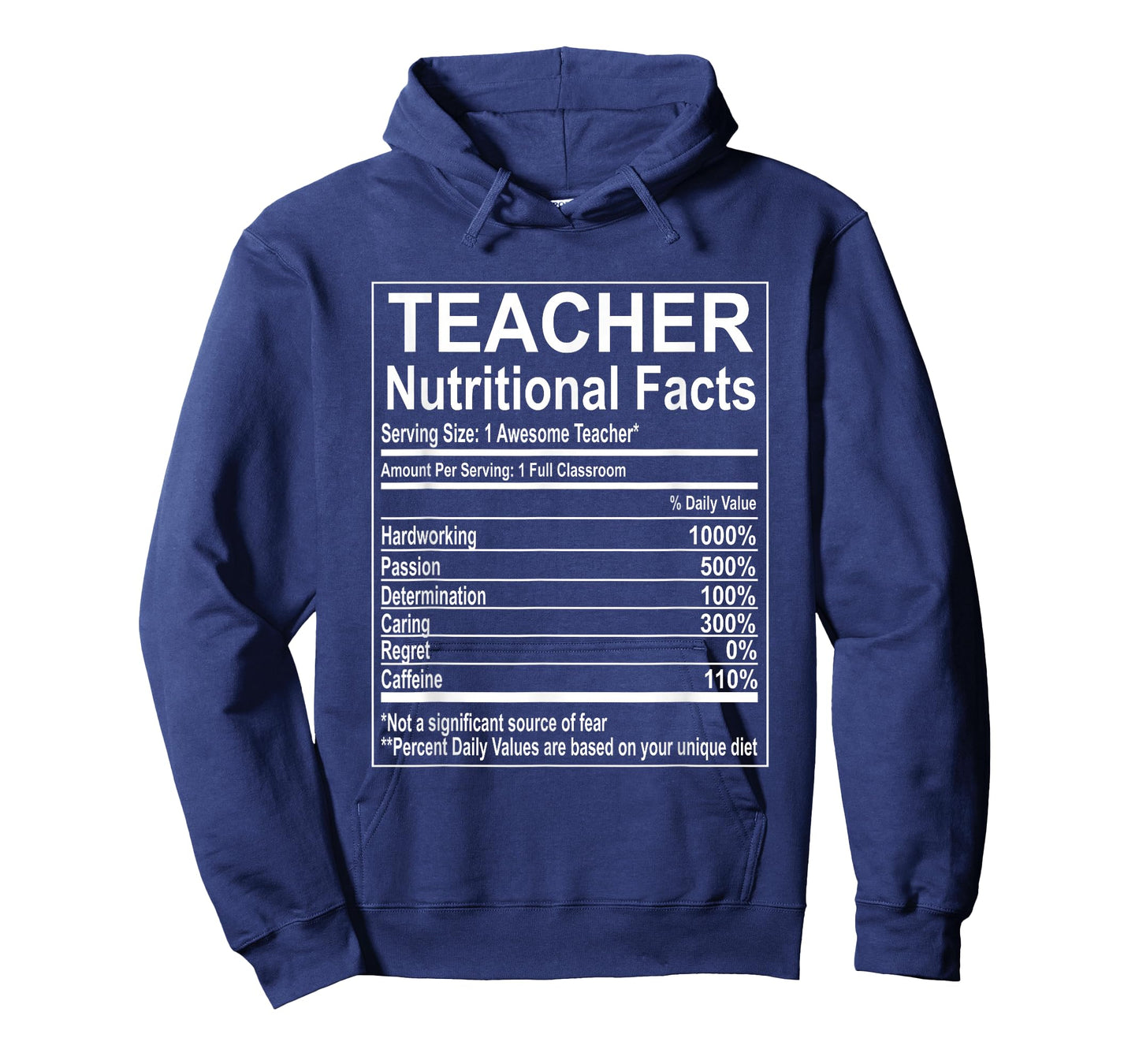 School Teacher Nutrition Facts Educator Teacher Appreciation T-Shirt