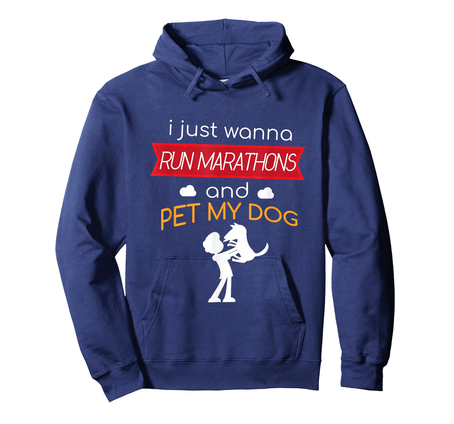 Marathon and Pet My Dog Runner Race T-Shirt Half Running T-Shirt