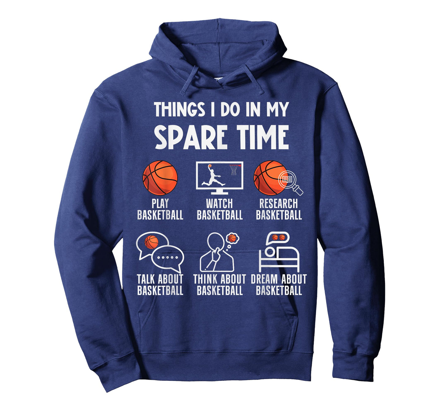 Funny Basketball Player Coach Things I Do In My Spare Time T-Shirt