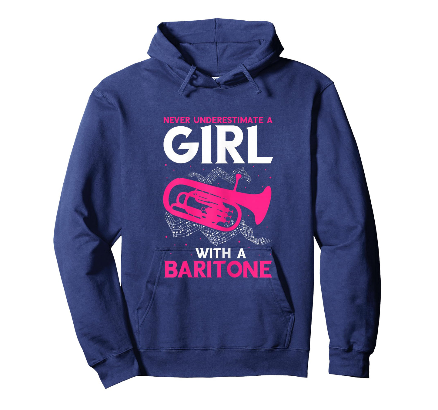 Baritone Girl Saxophonist Marching Band Euphonium Saxophone T-Shirt