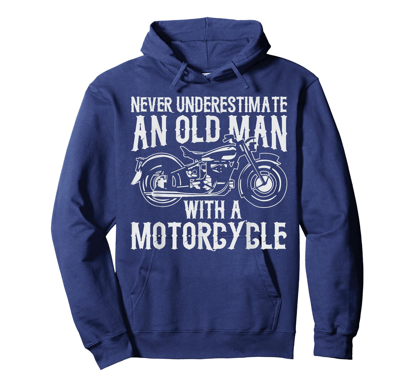 Never Underestimate an Old Man With a Motorcycle T-Shirt