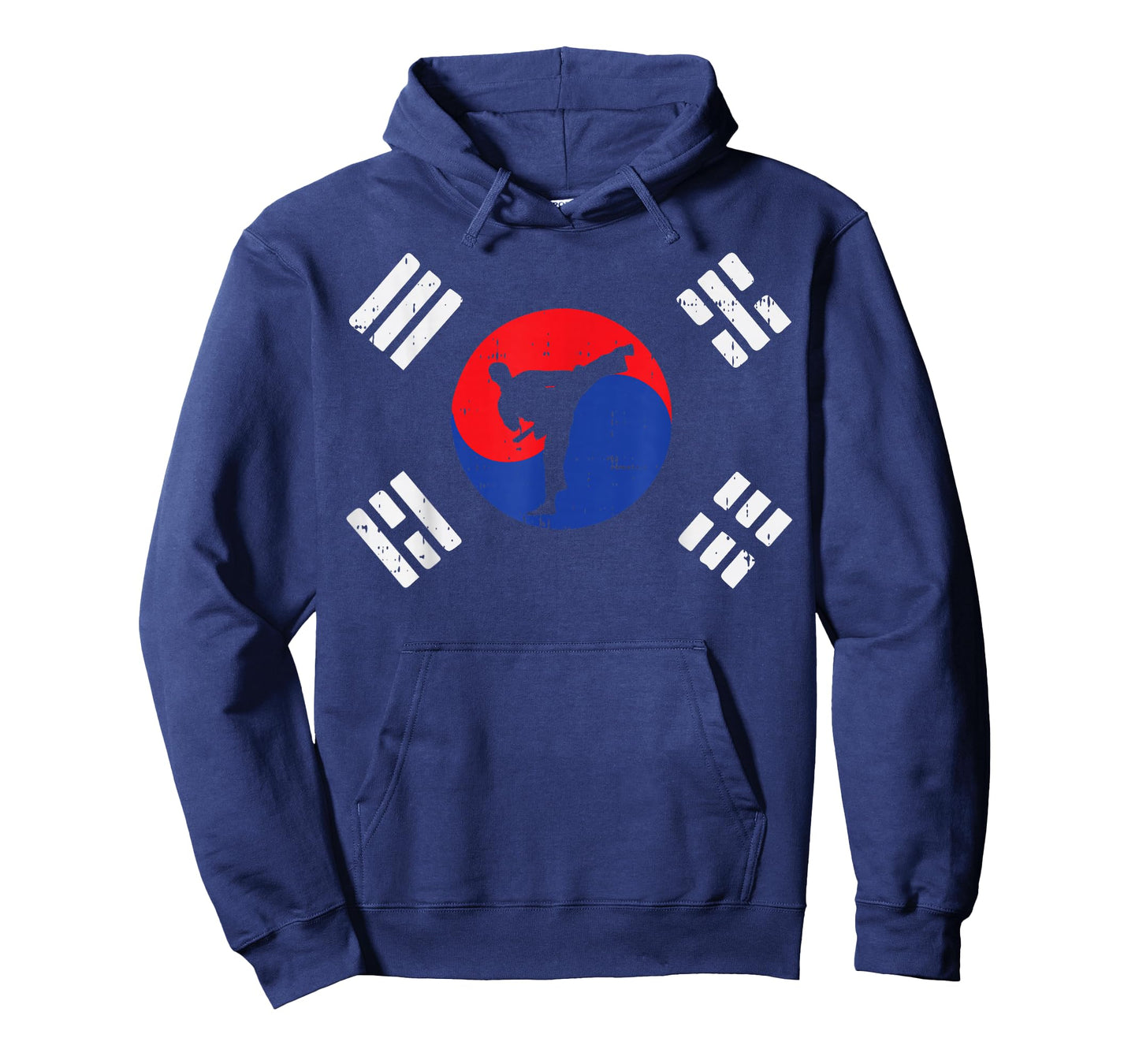 Taekwondo South Korea Flag Vintage Korean Martial Arts Gift T-Shirt